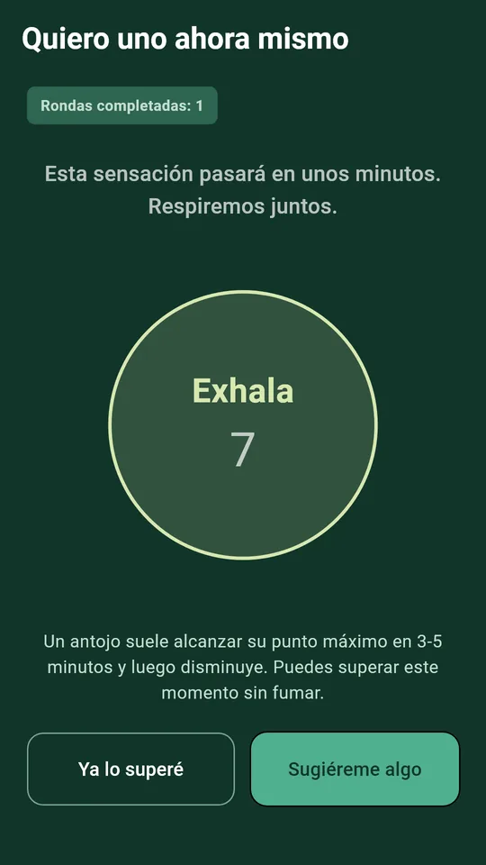 Una ronda de respiración para cuando llegan las ganas