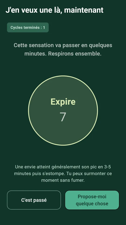 Une séance de respiration pour le moment où l’envie arrive
