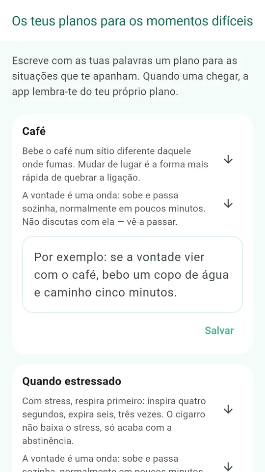 Seus próprios planos para os momentos mais difíceis